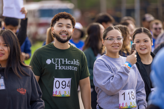 Student Health and Counseling Services Thumbnail Image with four students smiling